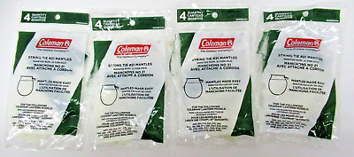 #ad #ad Lot Of 4 Coleman String Tie Lantern Mantle #21 4 Bags Of 4 Mantles $25.99