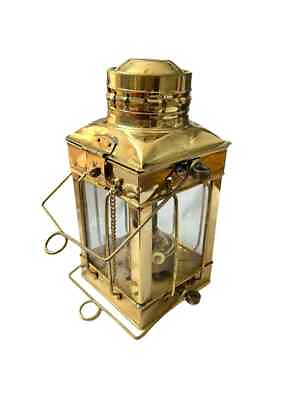 #ad Brass Marine 10quot; Oil Lantern Lamp Hanging Oil Lamp Ships Lantern Home Decor $86.00