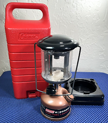 #ad Coleman 229 Exponent Dual Fuel Lantern w Case $129.85