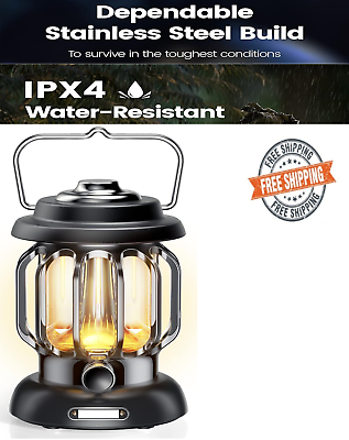 #ad Camping Lantern LED Lamp Type C Rechargeable Emergency Light $21.99