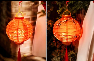 #ad Chinese Red Lantern with LED light reusable FREE Shipping $17.00