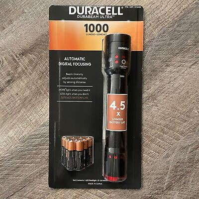 #ad Duracell DURABEAM ULTRA 1000 Lumens Automatic Digital Focusing LED Flashlight $39.88