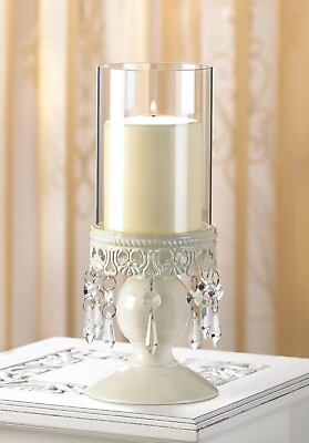 #ad Iron Glass Elegant Victorian Style Hurricane Nostalgic Candle Lantern $26.48