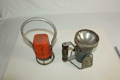 #ad Vintage Railroad Lanterns Lot of 2 for Parts or Repair Non Working $25.20