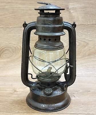 #ad Real Antique Collectible Original Hurricane Lantern Vintage Kerosene Oil Lantern $63.65