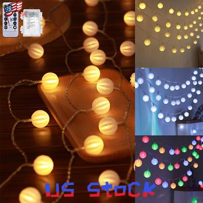 #ad #ad Waterproof Lantern LED Globe String Lights Outdoor Garden Party Christmas Decor $82.69