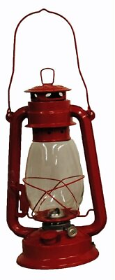 #ad Hurricane Kerosene Oil Lantern Emergency Hanging Light Lamp Red 12 Inches $19.95