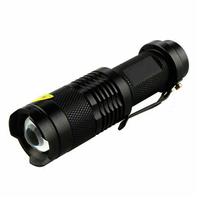 #ad 7W 1Mode Mini Zoom In Out 14500 AA Flashlight Torch Camping Light $6.99