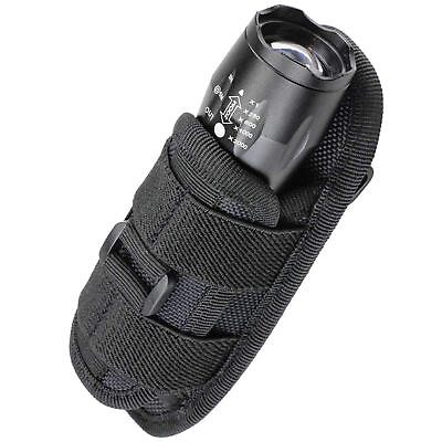 #ad 1pcs Flashlight Belt Holder Duty Belt Flashlight Holster Nylon Flashlight $11.99