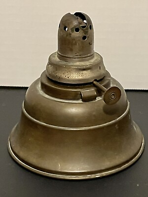 #ad Antique Kerosene Oil Lamp Bell bottom Railroad Lantern Estate Old $50.00