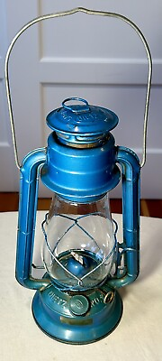 #ad VTG Dietz Blue Kerosene Lantern No. 20 Junior Disassembled amp; Cleaned New Wick $24.95