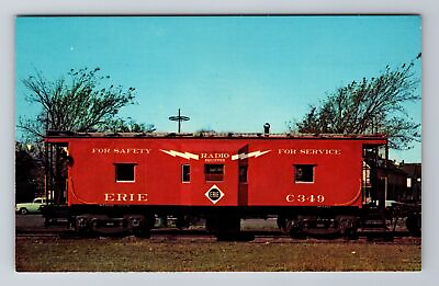 #ad Modern All Steel Caboose Erie Railroad Transportation Vintage Postcard $7.99