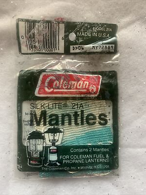 #ad Vintage Coleman Silk Lite Mantles 21A 2PK Read $10.00