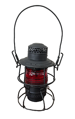 #ad Adams amp; Westlake CO Railroad Lantern Lamp Southern RY Railway Red Globe Adlake $139.99