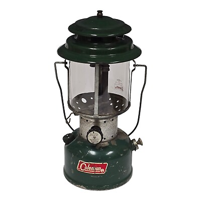 #ad Coleman Lantern 220F Classic Green Dual Fuel Vintage 1970s Camping Gear Lighting $29.99