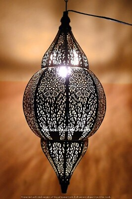 #ad #ad Moroccan Lantern Lamp Shades Lighting Turkish Hanging Lamp Hole Seljuks Pattern $149.99