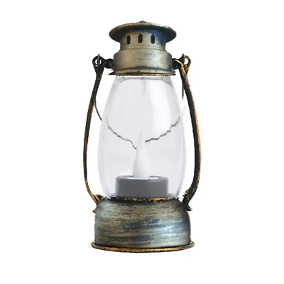 #ad LED Lantern Light Electronic Candle Lamp Retro Design Super Bright Portable Hand $7.79