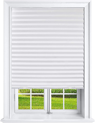 #ad #ad Pleated Window Paper Shades Light Filtering Blinds White 36quot; X 69quot; Pack of 6 $30.97
