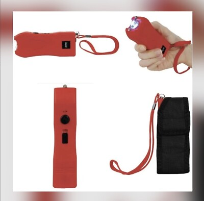#ad Police Stun Gun Maximum Power Rechargeable With Bright Flashlight LED HIGH RATED $22.70