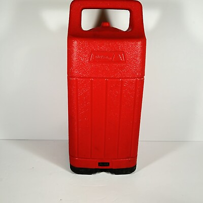 #ad Coleman Lantern RED Carrying Case Plastic 220 Tight Latches 12 1983 Vintage $31.97