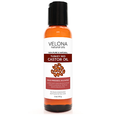 #ad #ad Castor Oil Turkey Red Oil by Velona 2 oz Natural Cold Pressed Hair Body $7.40