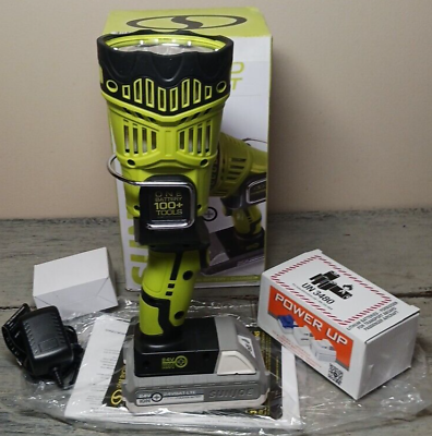 #ad Sun Joe 24V Cordless 1500 Max LED Flashlight Kit 24V 1500FL LTE P1 GREEN $35.95