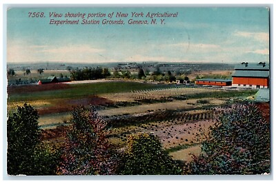 #ad 1913 View Showing Portion Agricultural Station Grounds Geneva New York Postcard $12.48