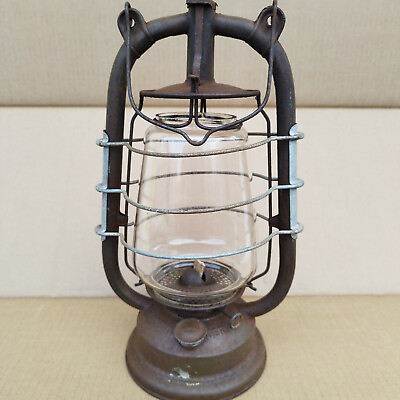 #ad Antique kerosene lantern FROWO 435 Germany old lamp with safety grid $115.00