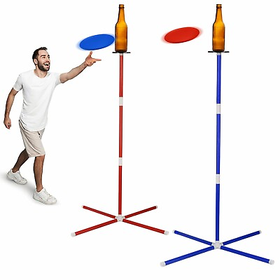 #ad #ad Flying Disc Toss Game for Outdoor Yard Bottle Ring Disc Toss Beersbee Game $17.77