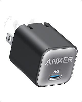 #ad #ad Anker Nano 3 USB C Wall Charger 30W GaN Fast Charging Adapter Foldable Refurbish $15.99