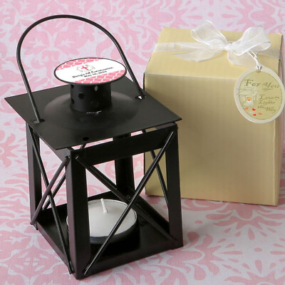 #ad 10 70 Personalized Black Candle Lantern Outdoor Wedding Shower Party Favors $55.50