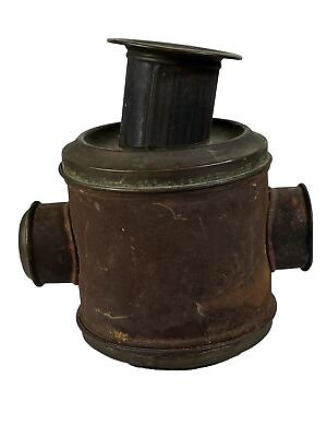 #ad Antique Railroad Switch Signal Lantern Lamp Light ? w Chimney amp; Clear Lens $144.88
