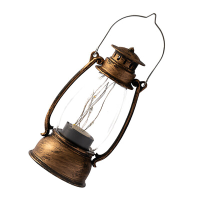 #ad vintage kerosene lamp Glass Oil Lantern Retro Oil Lantern Led Vintage Lantern $7.53