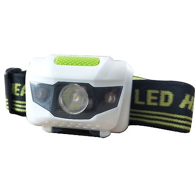 #ad LED Headlamp Flashlight Headlight Lightweight Weather Resistant w Strobe Light $12.99