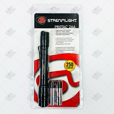 #ad Streamlight 88033 ProTac 2AA Tactical LED Flashlight BLACK $51.86