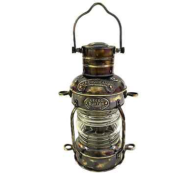 #ad #ad Nautical Antique Finish Brass Oil Lantern Marine Boat Oil Lamp Light Decor $100.00