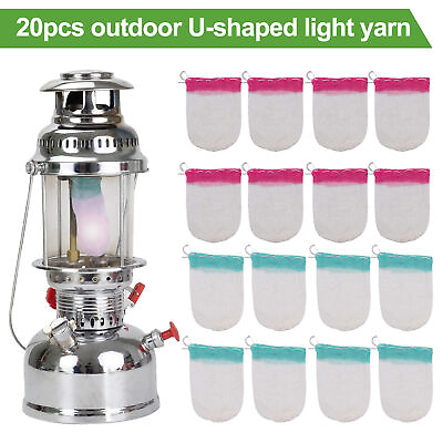 #ad Outdoor Camping Lantern Mantles Propane Light 20pcs U shape Gas Lamp $10.48
