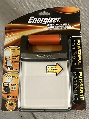#ad #ad Energizer LED Fusion 300 lumens Black Orange Folding Lantern 100 Hour Run Time $24.99