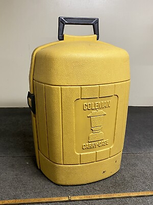 #ad Coleman Clamshell Lantern Case Yellow Gold $45.00