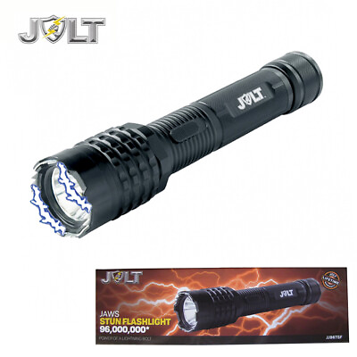 #ad Jolt JAWS Stun Gun Flashlight 96000000 Military Grade DEFENSE SPIKES Holster $21.99