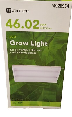 #ad Utilitech LED Grow Light. 24in. Linkable. Plug In. PPF 400 700nm. 25 Watts. $49.99