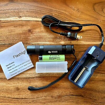 #ad GeoLite Mini Midwave MW 310nm UVB Flashlight Kit with Rechargeable Battery. $84.99