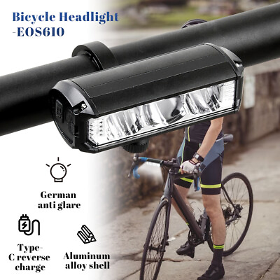 #ad Waterproof LED Bike Light USB Rechargeable Bicycle Front Headlight Super Bright $11.99
