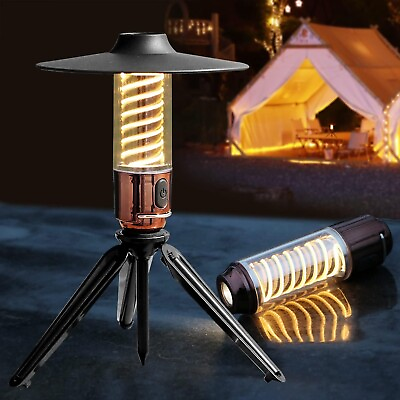 #ad Rechargeable Camping LanternLED Tent LightBright Flashlight3 Light Modes $26.04