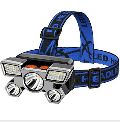 #ad USB Rechargeable Headlight Flashlight Headlamp Outdoor Camping LED Head Torch $8.69