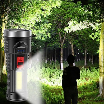 #ad Super Bright LED Torch Tactical Flashlight Lantern USB Rechargeable amp; Battery $6.75