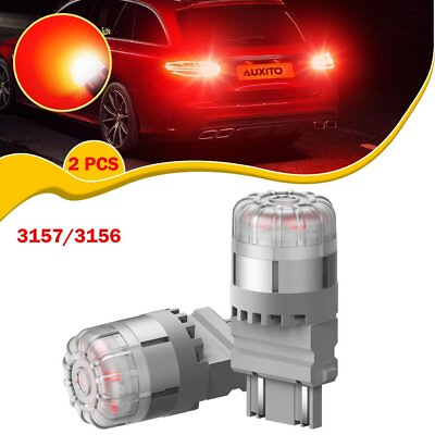 #ad #ad AUXITO Red 3157 Standard CK LED Brake Light Super Bright Reverse Tail DRL Bulbs $12.34