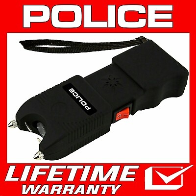 #ad POLICE Stun Gun TW10 700 BV Rechargeable with LED Flashlight Siren Alarm $19.99