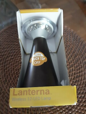 #ad Fulcrum 24411 107 12 LED Lanterna Touch Wireless Light Bronze new damaged box $14.95