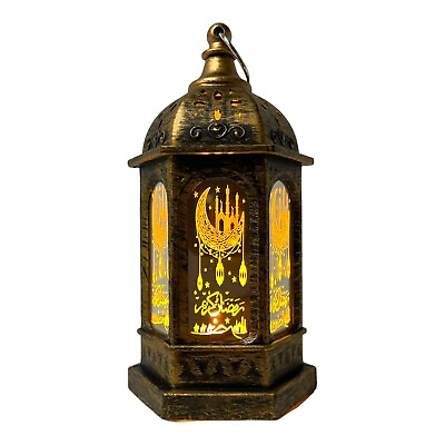 #ad Eid Mubarak LED Lantern Lights Ramadan Decoration Home Islamic Muslim Party $7.99